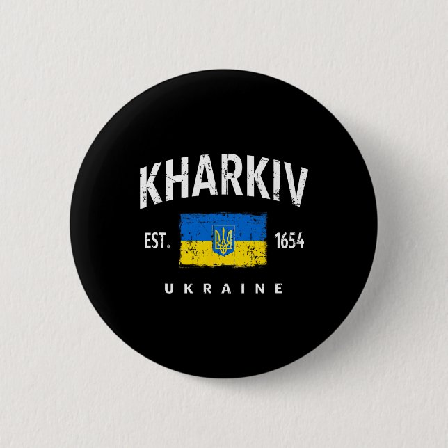 Kharkiv Ukraine Ukrayina  Button (Front)