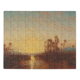 Khartoum, Coucher De Soleil – Félix Ziem Jigsaw Puzzle