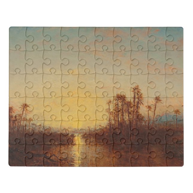 Khartoum, Coucher De Soleil – Félix Ziem Jigsaw Puzzle (Puzzle Horizontal)