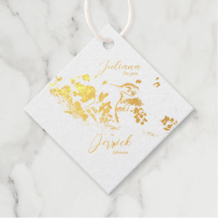 Khem Hummingbird Garden Real Foil Diamond Gift Tag