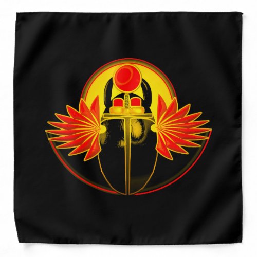 Kherpi God of the Rising Sunscarab beetle Bandana