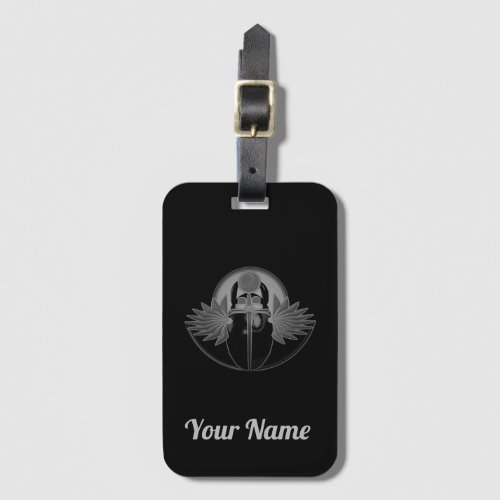 Kherpi God of the Rising Sunscarab beetle Luggage Tag