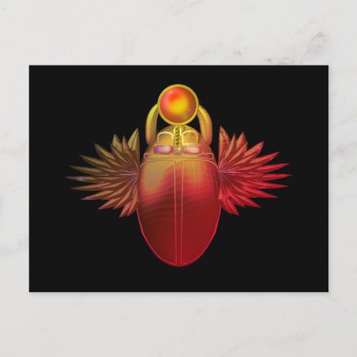 Kherpi God of the Rising Sunscarab beetle Postcard