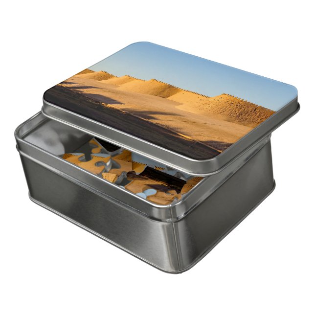 Khiva City Wall - Uzbekistan, Central Asia Jigsaw Puzzle (Lid Open)