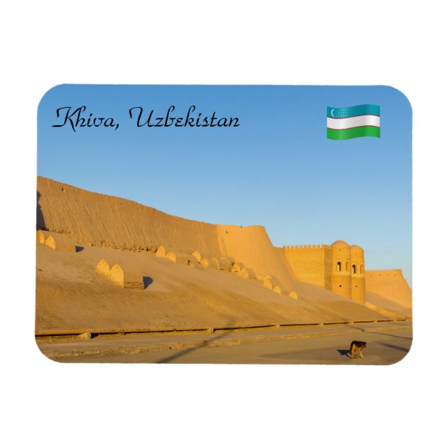 Khiva City Wall - Uzbekistan Magnet (Horizontal)