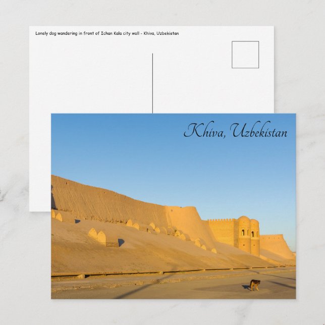 Khiva City Wall - Uzbekistan Postcard (Front/Back)