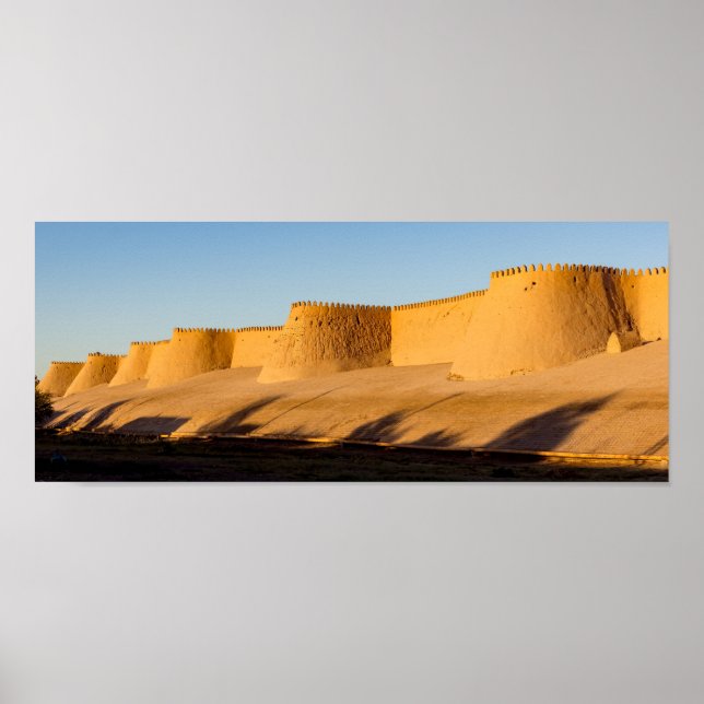 Khiva City Wall - Uzbekistan Poster (Front)