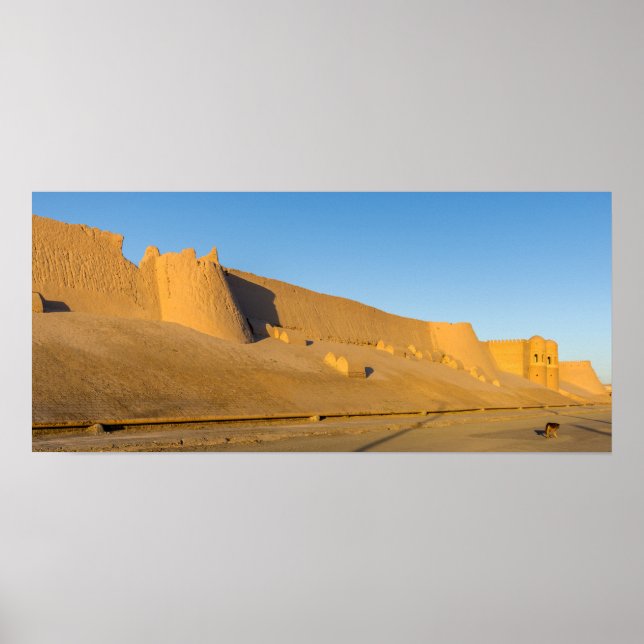 Khiva City Wall - Uzbekistan Poster (Front)