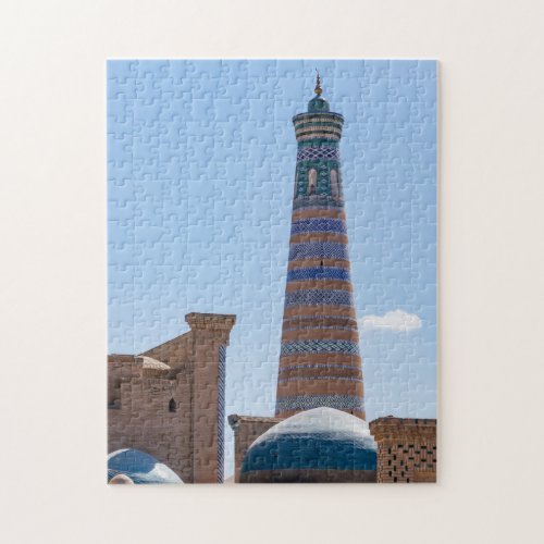 Khiva Uzbekistan _ Islam Khodja Minaret Jigsaw Puzzle