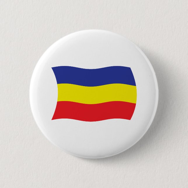 Khmer Kampuchea Krom Flag Button (Front)