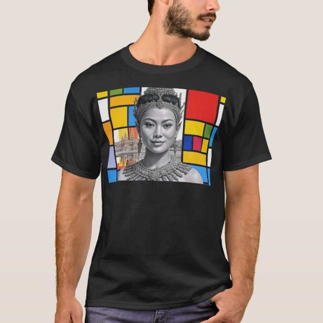 Khmer Princess With Angkor Wat T-Shirt (Front)