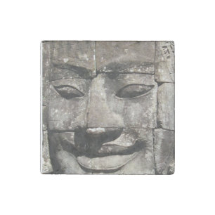 Khmer Stone Face ... Bayon Temple, Cambodia Magnet