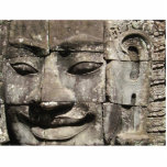 Khmer Stone Face ... Bayon Temple, Cambodia Statuette<br><div class="desc">The similarity of the 216 gigantic faces on the bayon temple's towers to other statues of the king has led many scholars to the conclusion that the faces are representations of Jayavarman VII himself. Jayavarman VII was a king of the Khmer Empire in Siem Reap. Cambodia. Go Isaan Photography specializes...</div>