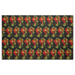 Khokhloma pattern fabric