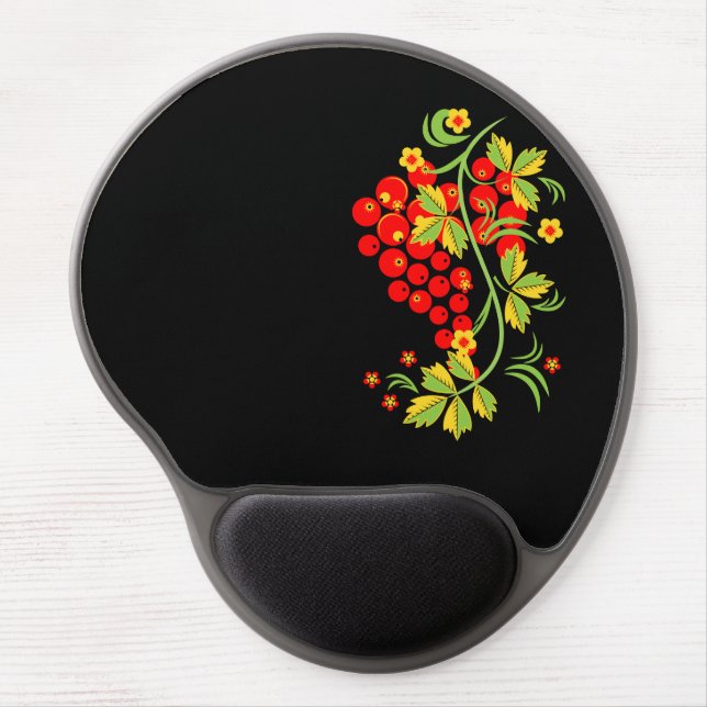 Khokhloma pattern gel mouse pad (Front)