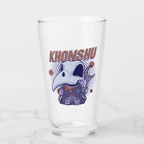Khonshu Kawaii Celestial Graphic Glass