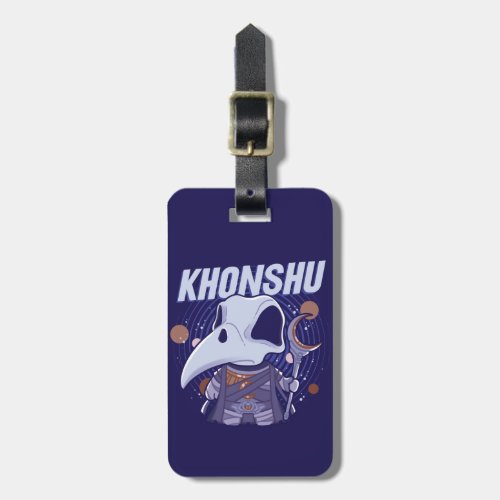 Khonshu Kawaii Celestial Graphic Luggage Tag