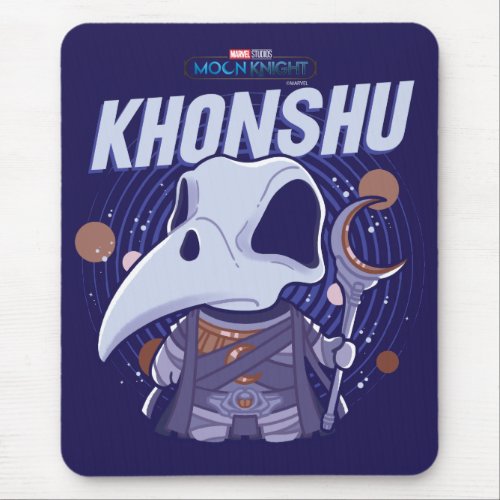 Khonshu Kawaii Celestial Graphic Mouse Pad