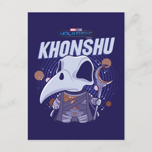 Khonshu Kawaii Celestial Graphic Postcard