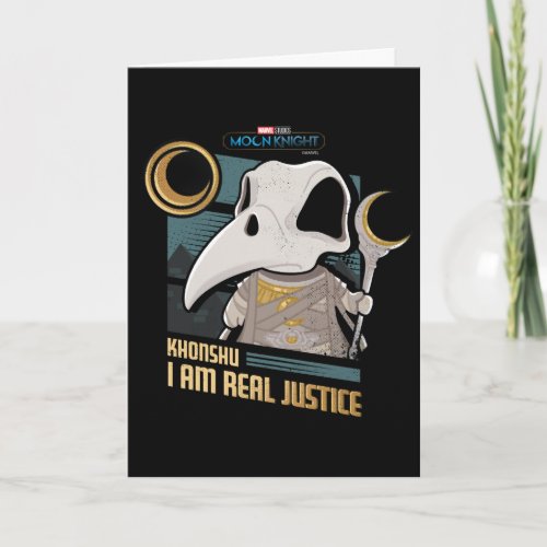 Khonshu Kawaii I Am Real Justice Graphic Card