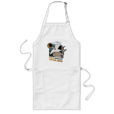 Khonshu Kawaii &quot;I Am Real Justice&quot; Graphic Long Apron
