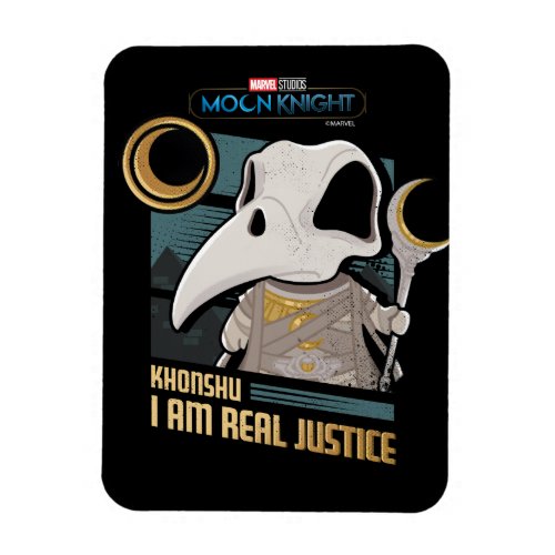 Khonshu Kawaii I Am Real Justice Graphic Magnet