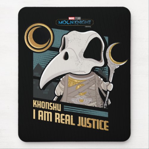 Khonshu Kawaii I Am Real Justice Graphic Mouse Pad