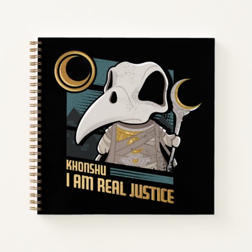Khonshu Kawaii I Am Real Justice Graphic Notebook