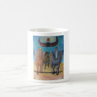 Khonsu and Re lead the Horses of the King. Coffee Mug