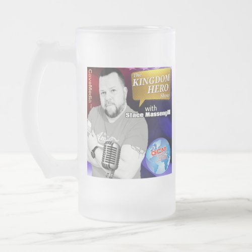 KHS Be a Kingdom Hero Frosted Glass Beer Mug