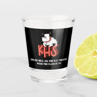 KHS Bulldogs Shot Glass