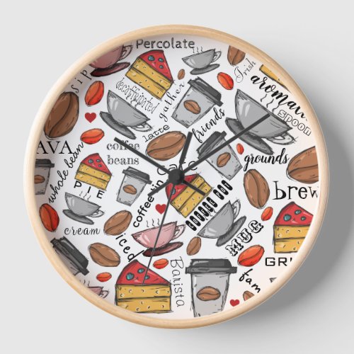 KHS Coffee Lover Coffee Shop or Café Clock