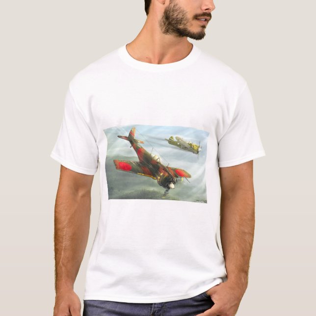 Ki-43 Oscar airplane T-shirt (Front)