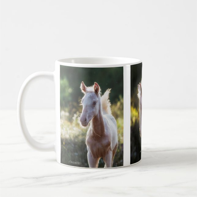 Ki Cremello Thoroughbred Colt Coffee Mug (Left)