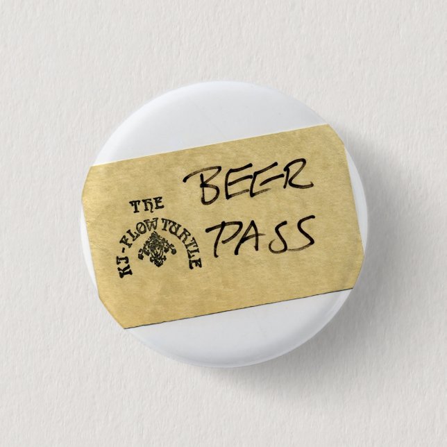 Ki - Flow Turtle Beer Pass Pinback Button (Front)