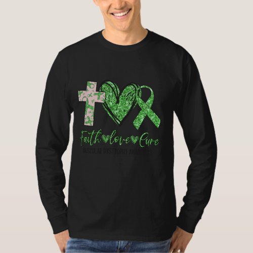 Ki Muscular Dystrophy Awareness Costume Faith Love T_Shirt