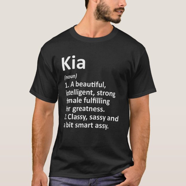 KIA Definition Personalized Funny Christmas Name G T-Shirt (Front)