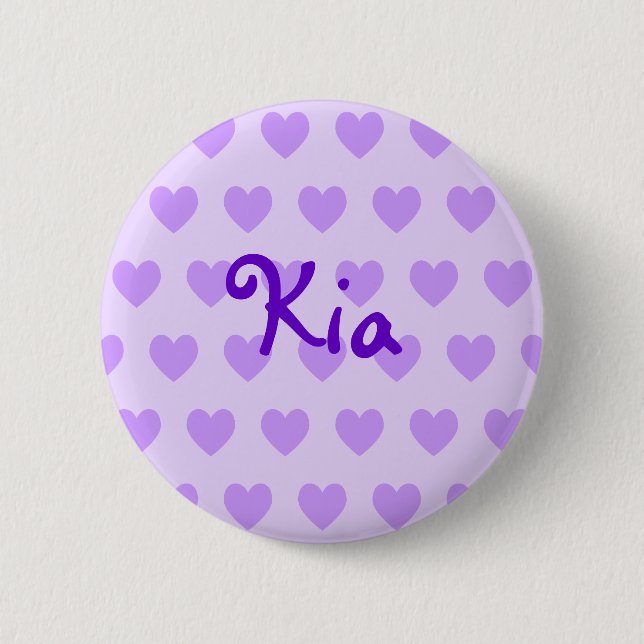 Kia in Purple Button (Front)