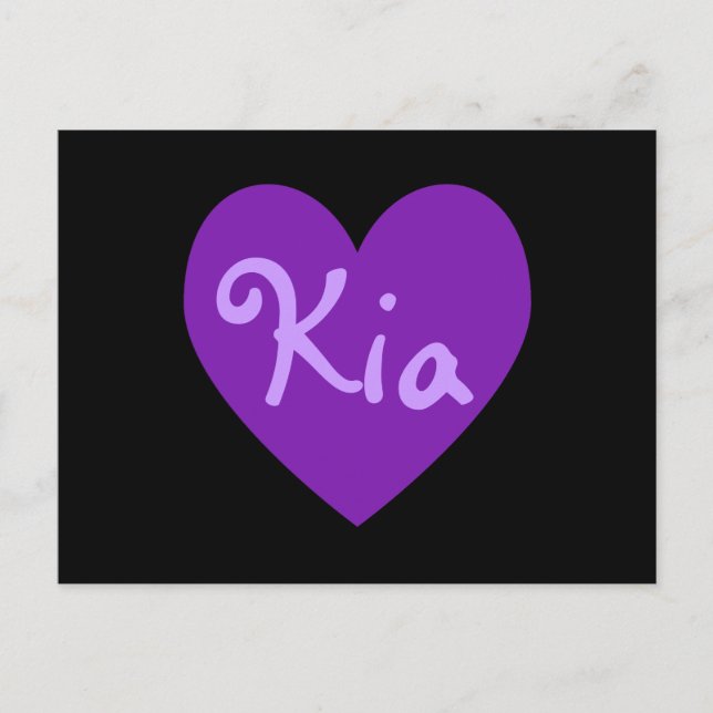 Kia in Purple Postcard (Front)