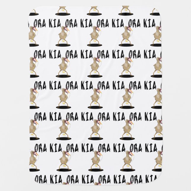 Kia Ora Kiwi Baby Blanket (Front)