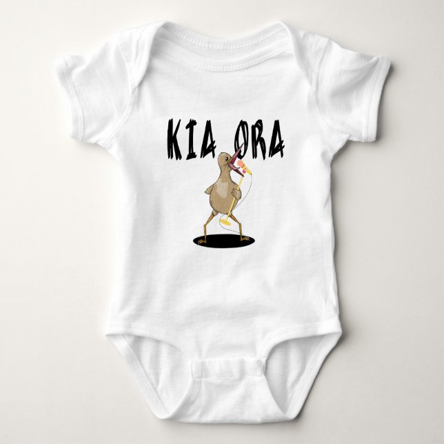 Kia Ora Kiwi Baby Bodysuit (Front)