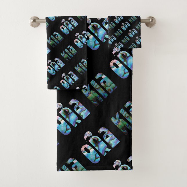 KIA ORA KIWI GREETING BATH TOWEL SET (Insitu)