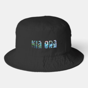 KIA ORA KIWI GREETING BUCKET HAT