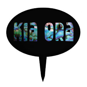 KIA ORA KIWI GREETING CAKE TOPPER