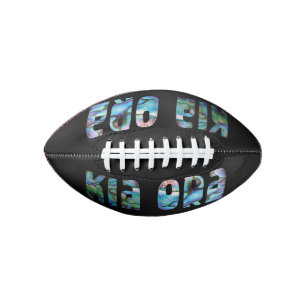 KIA ORA KIWI GREETING PAUA FOOTBALL
