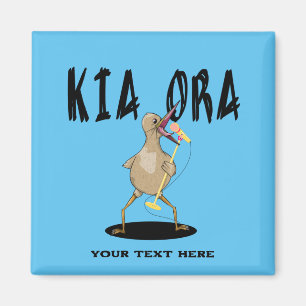 Kia ora Kiwi Maori Greeting Magnet