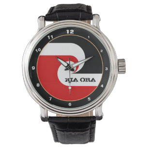 Kia Ora & Maori Flag New Zealand fashion / sports Watch