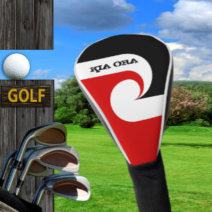 Kia Ora & Maori Flag, New Zealand /Sports, Golf Golf Head Cover