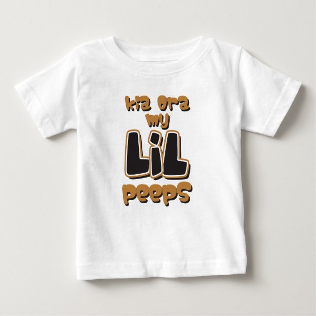 Kia Ora My LIL Peeps Baby T-Shirt (Front)