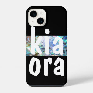 KIA ORA NEW ZEALAND GREETING PAUA NZ MAORI KIWI iPhone 14 CASE